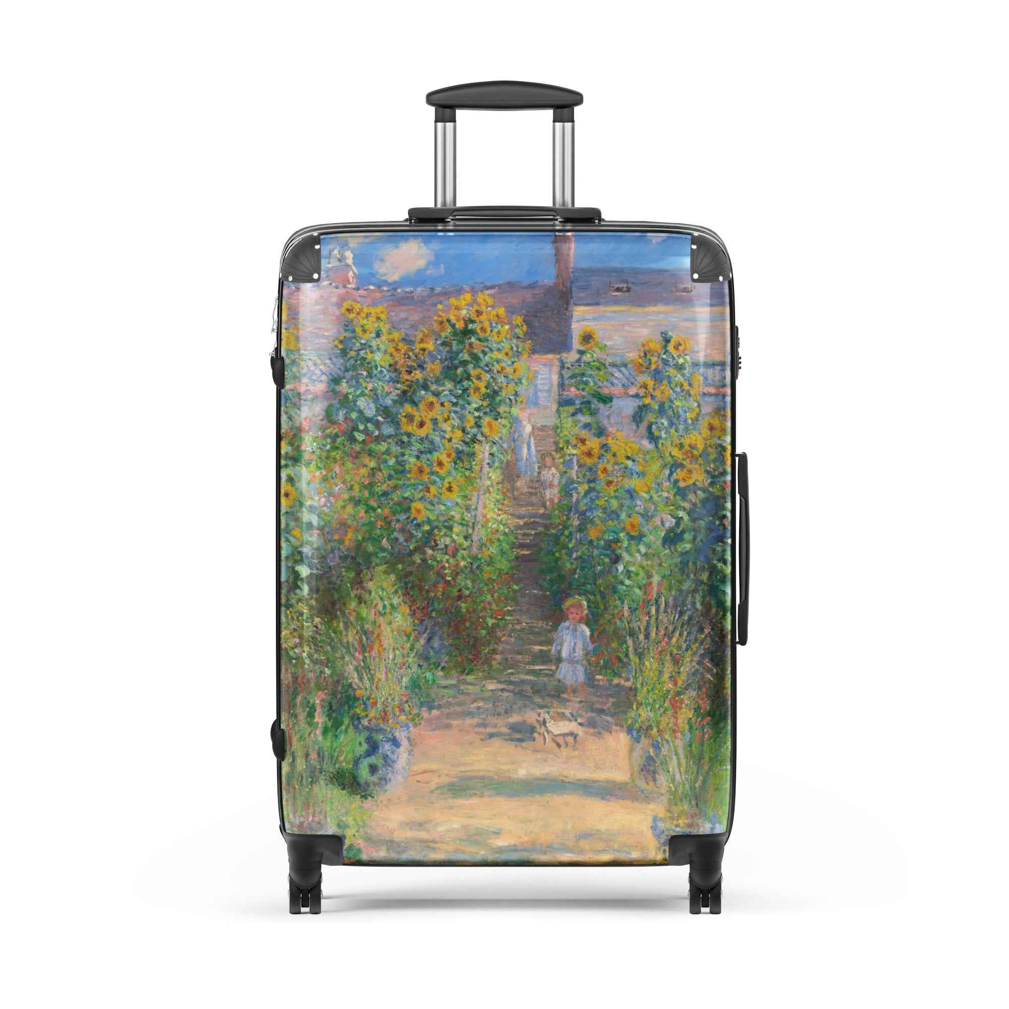 Claude Monet Suitcase - Art-Inspired Hard-Shell Travel Accessory for Stylish Getaways - Rosetta Creative Boutique